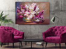 Obraz Maľovaná orgovánová kytica